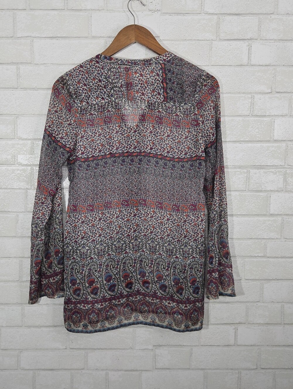 Converse full button down blouse - Picture 8 of 14